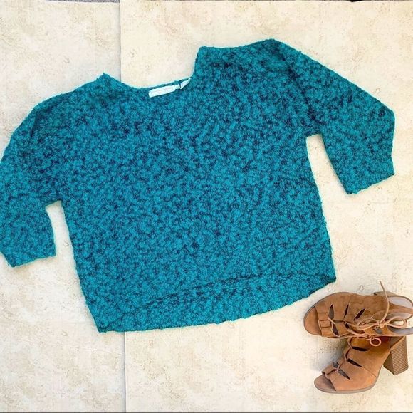 Eaton Long Sleeve Oversized Sweater- Blue & black - Picture 2 of 7